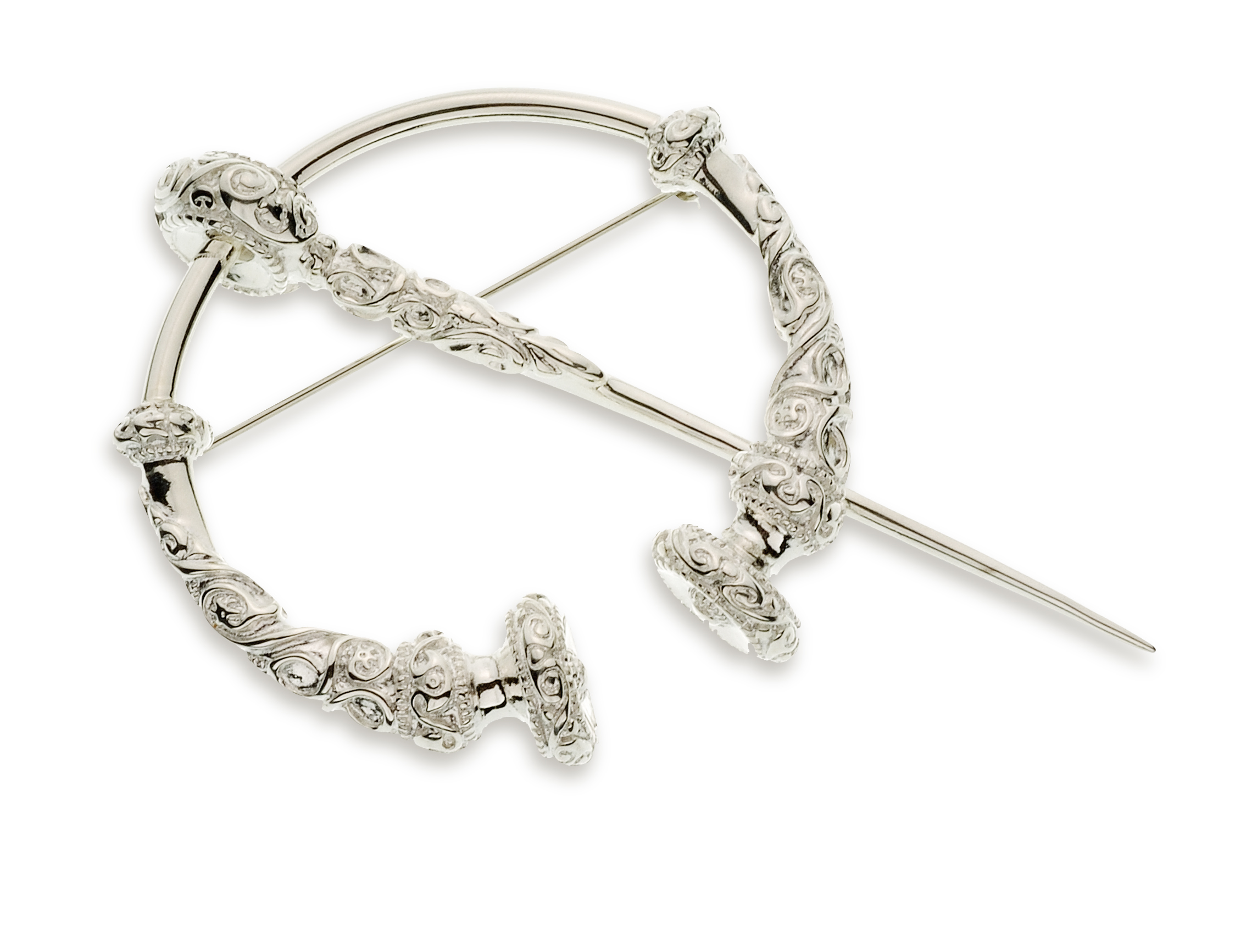 Silver La Tene Celtic Brooch Silver La Tene Celtic Brooch