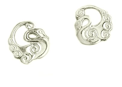 Children of Lir Stud Silver Earrings