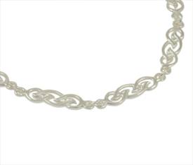 Silver celtic necklet