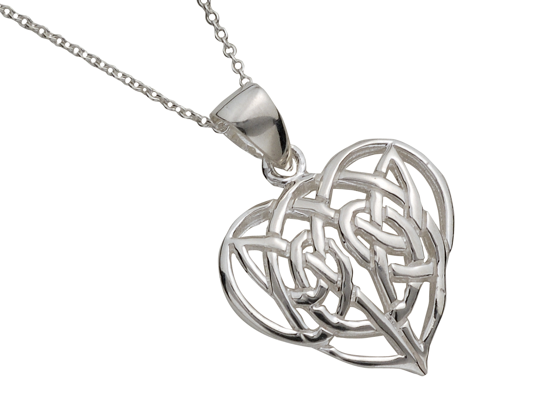 Silver Celtic Heart Design