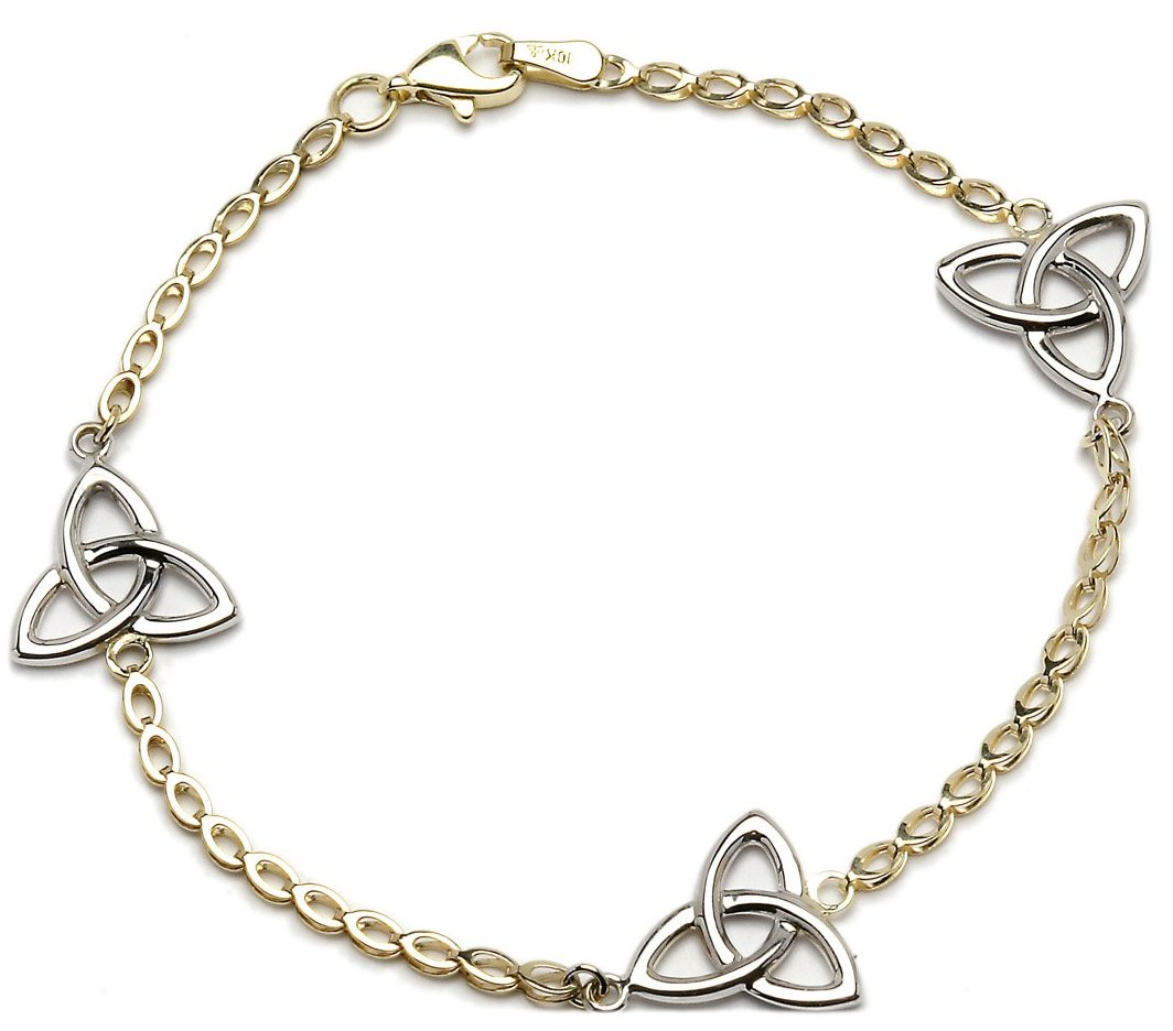 Gold 2 Tone Celtic Gold Bracelet