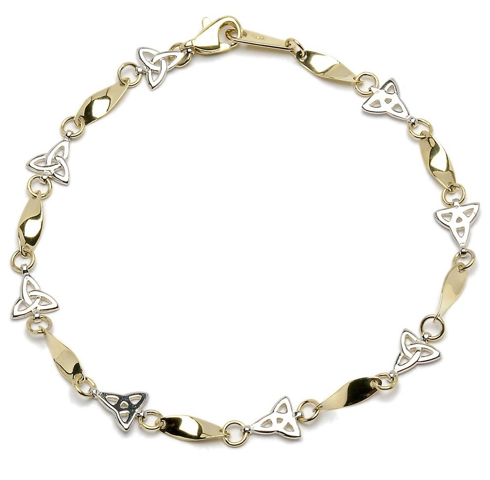 Gold 2 Tone Celtic Link Bracelet